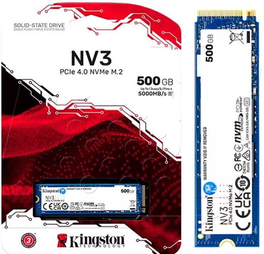 Disco SSD M.2 KINGSTON SNV3S 500GB NVMe PCIe 4.0